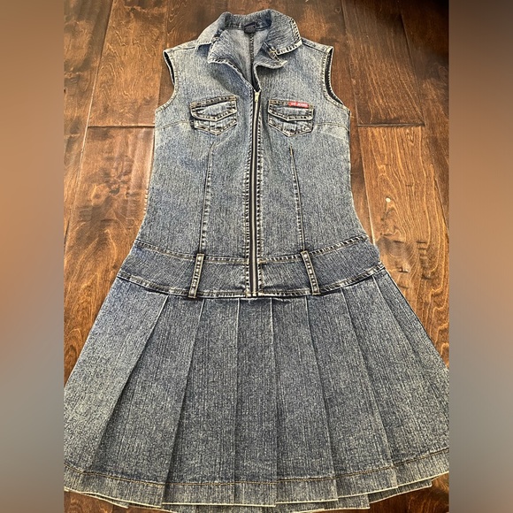 Dresses & Skirts - DS Jeans Vintage Y2K Micro Mini Denim Dress size XS/S
